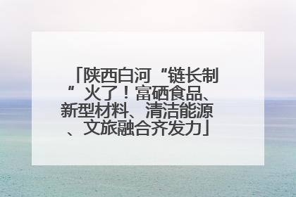 陕西白河“链长制”火了！富硒食品、新型材料、清洁能源、文旅融合齐发力